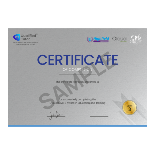 Tutor Training Courses - Level 3 Tutor Training Course accredited by Ofqual